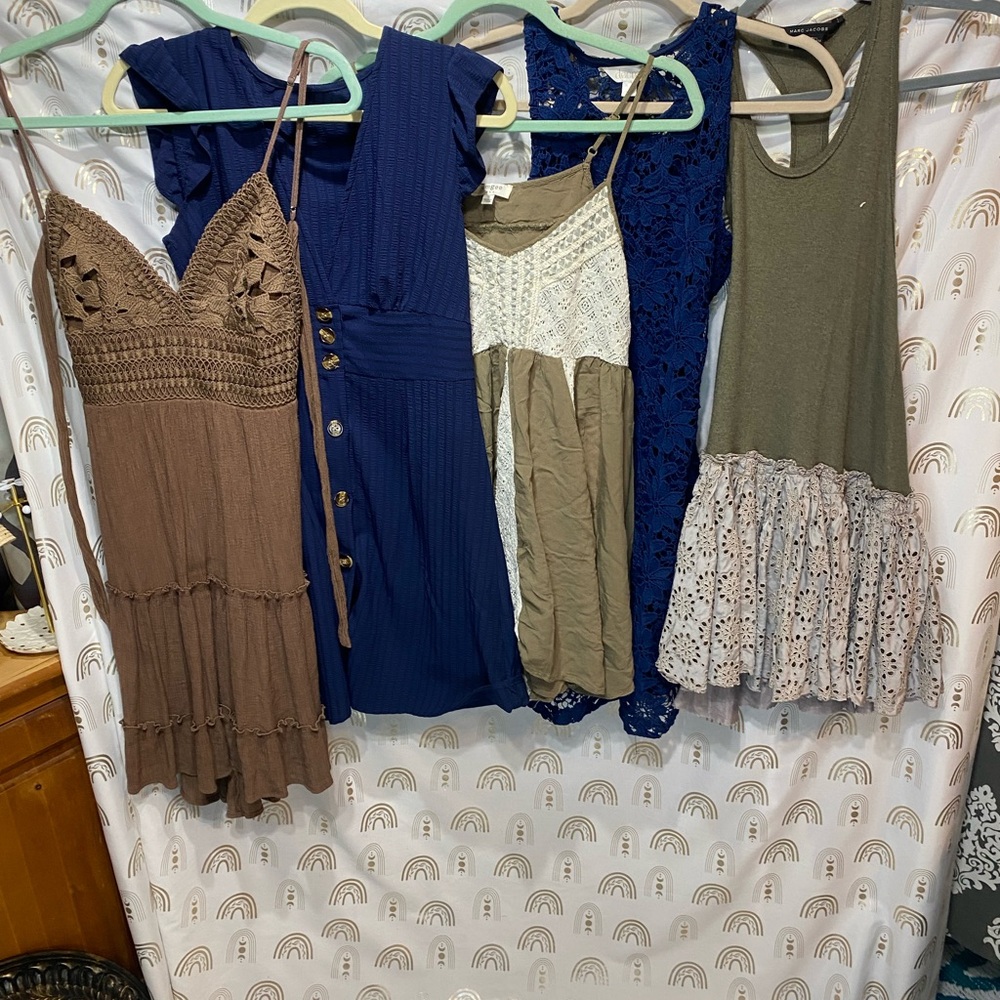 Marc Jacobs Blue and Brown Dresses different Brands